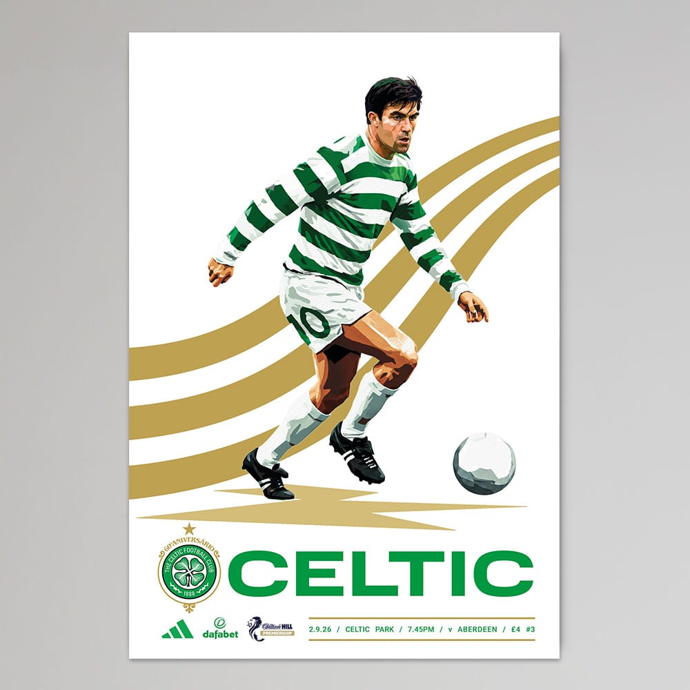 Collectable Matchday Programme - Celtic v Aberdeen 2 Sep 2026