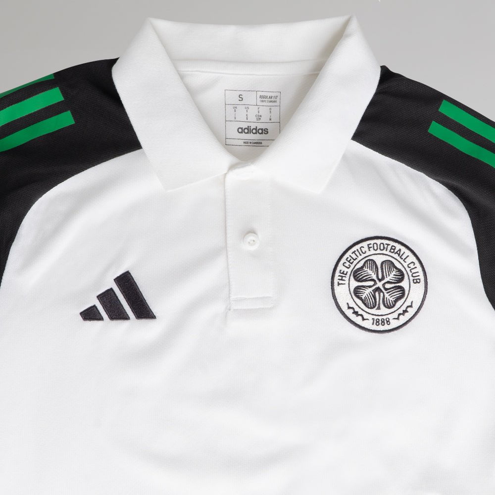 adidas Celtic 2024/25 Junior White Training Polo