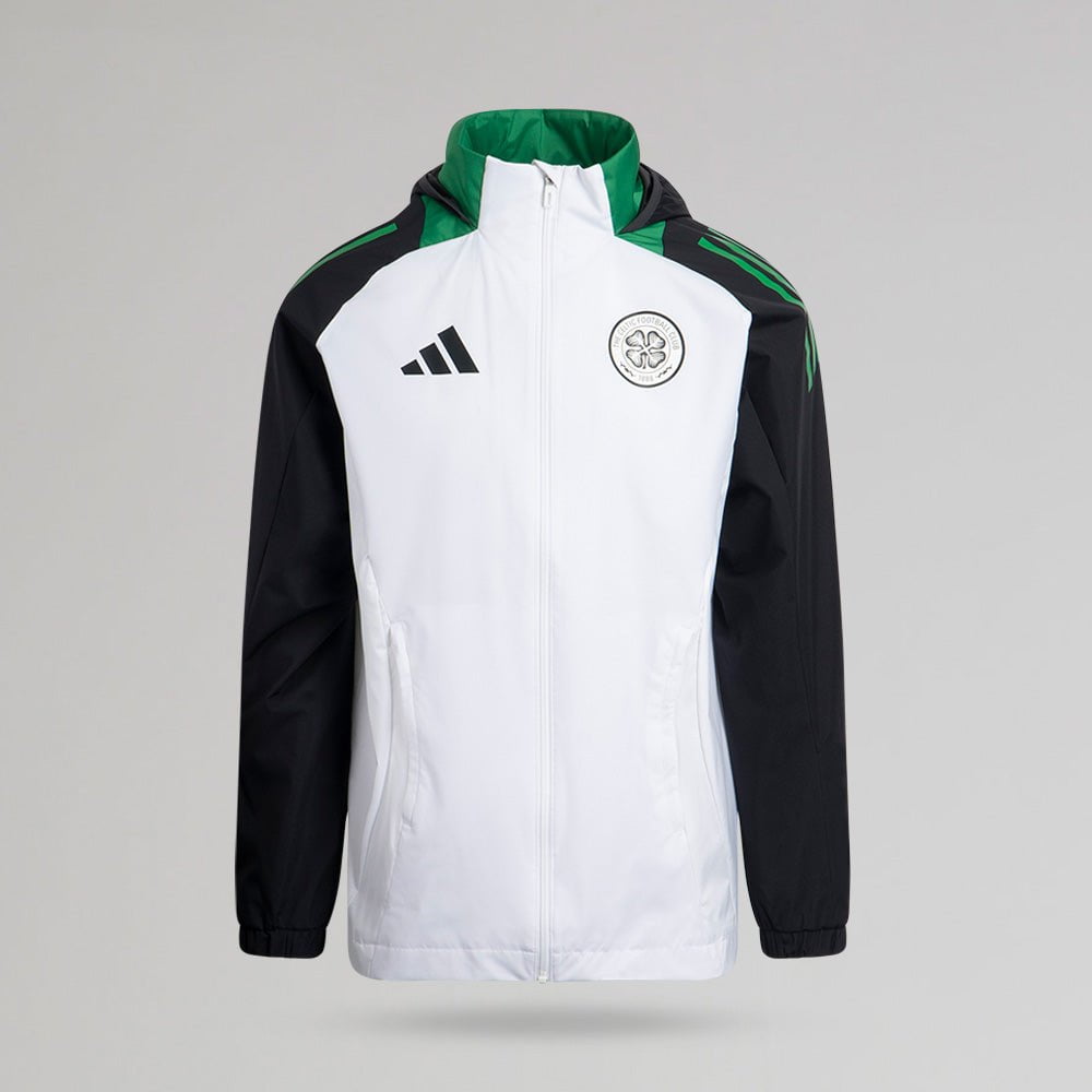 adidas Celtic 2024/25 White All Weather Jacket