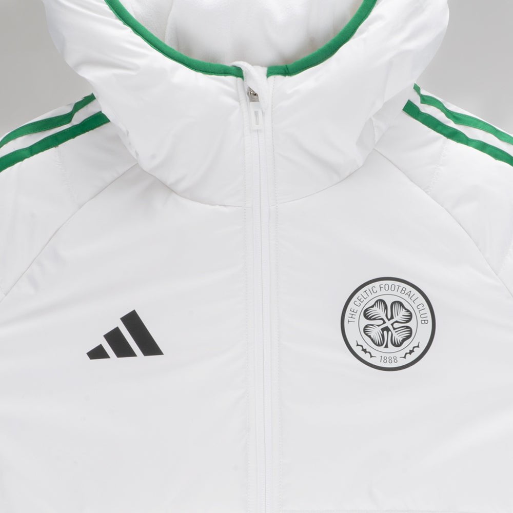 adidas Celtic 2024/25 White Winter Jacket