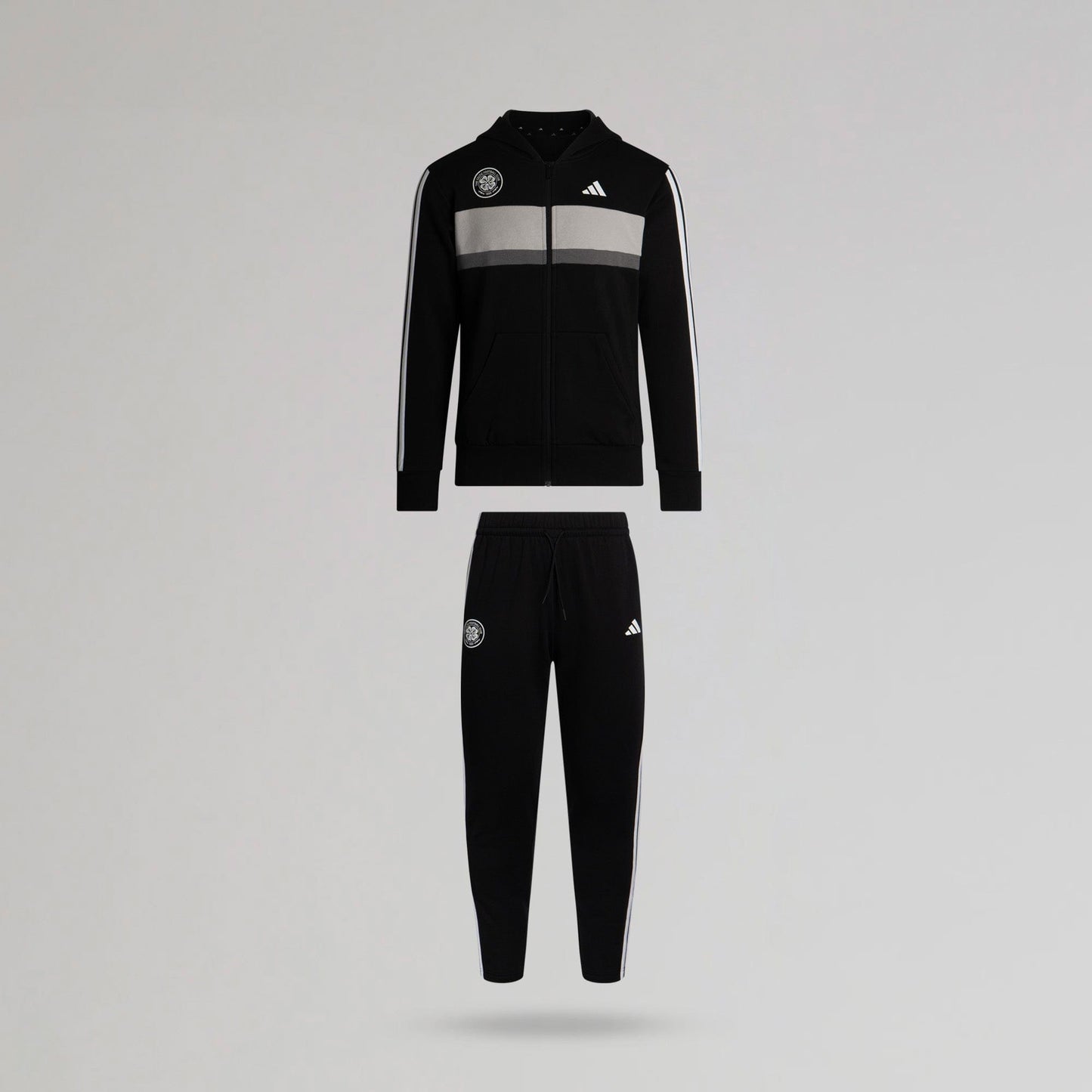 adidas Celtic Junior Black Tracksuit