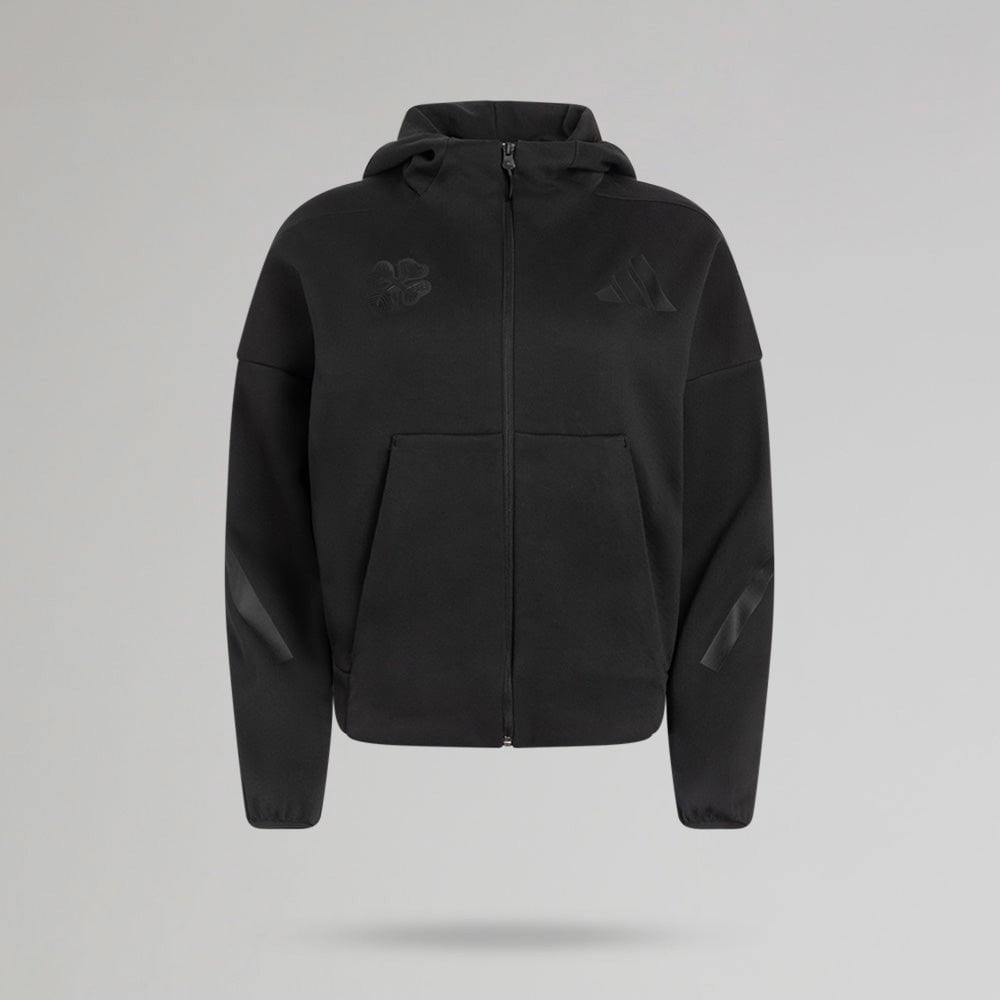 adidas Celtic Women's Z.N.E. Black Zip Hoodie – Official
