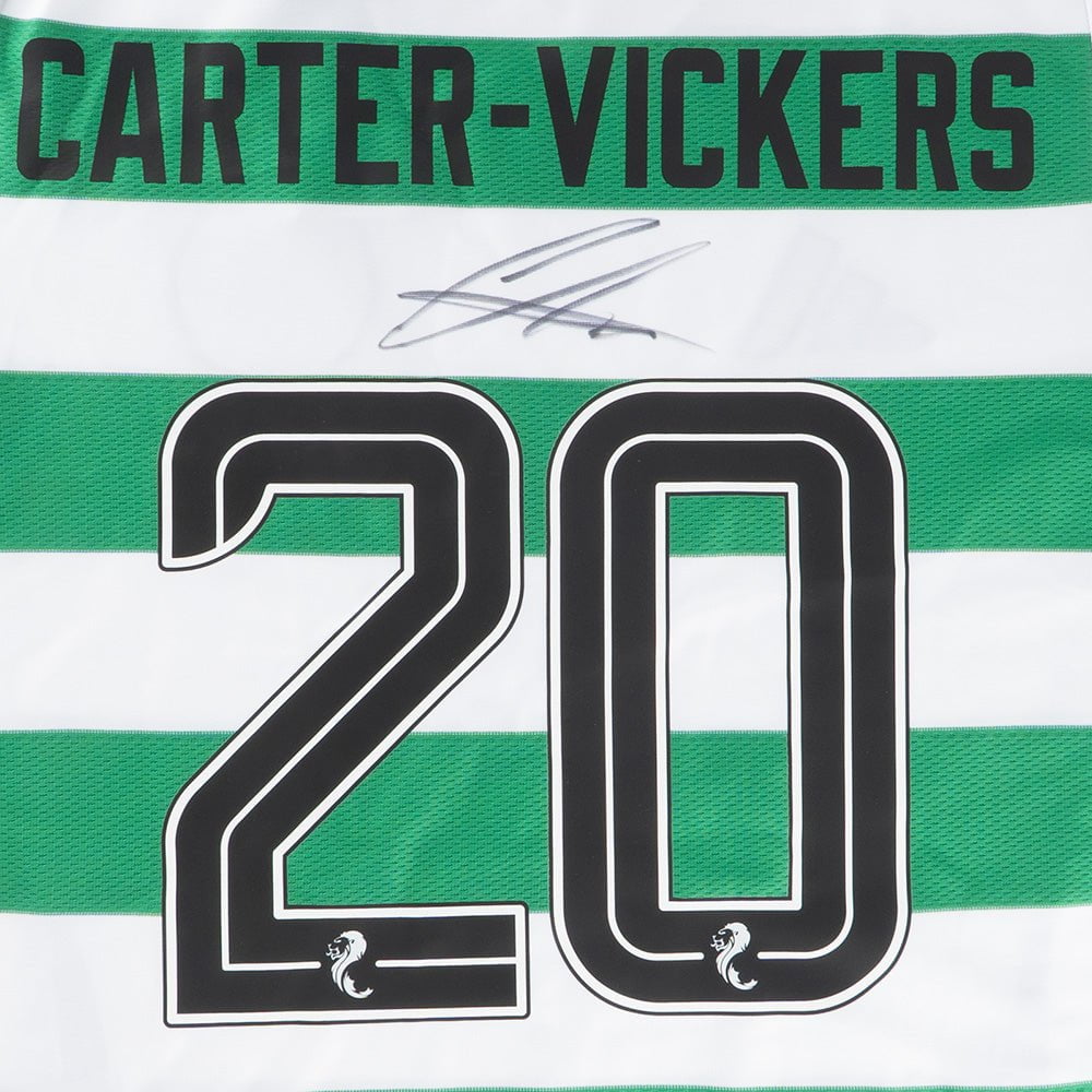 Celtic 2024/25 Cameron Carter-Vickers Signed Home Jersey