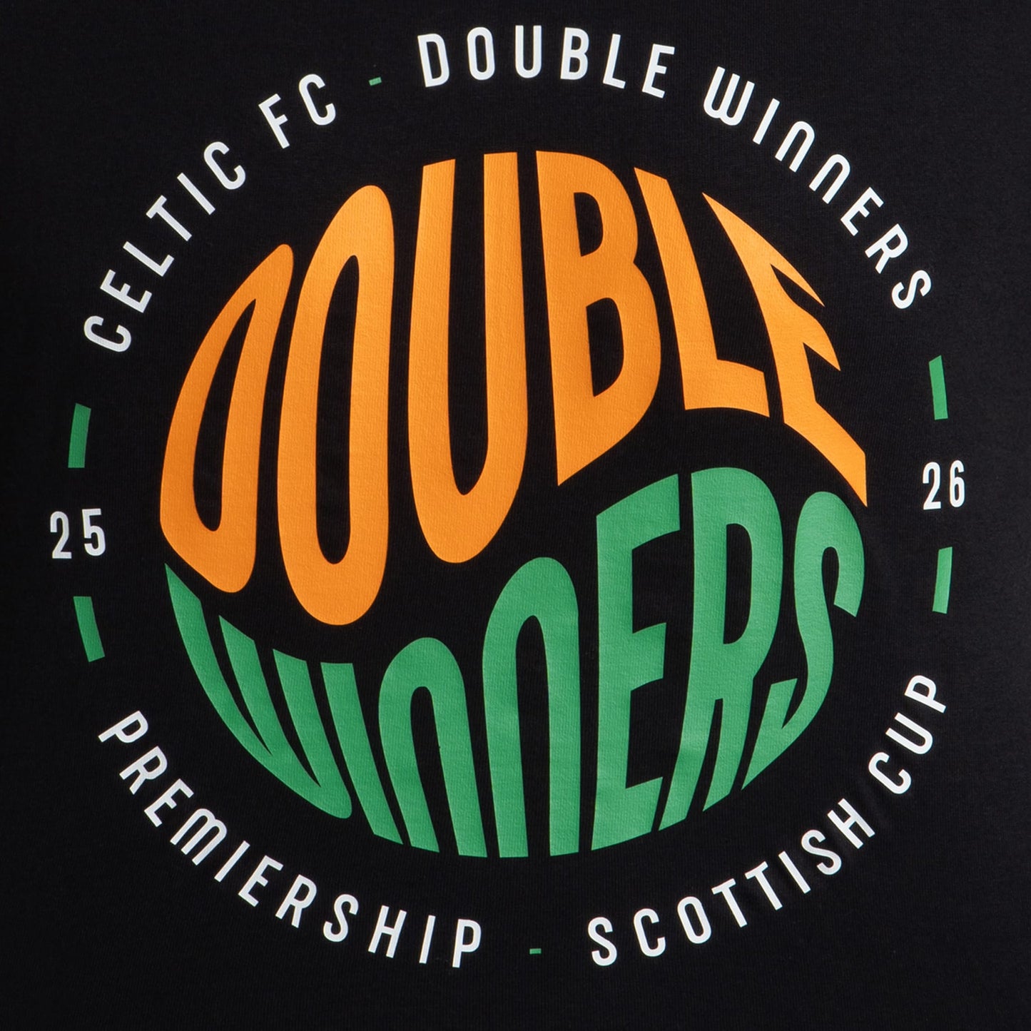 Celtic 2025/26 Double Winners Junior T-Shirt