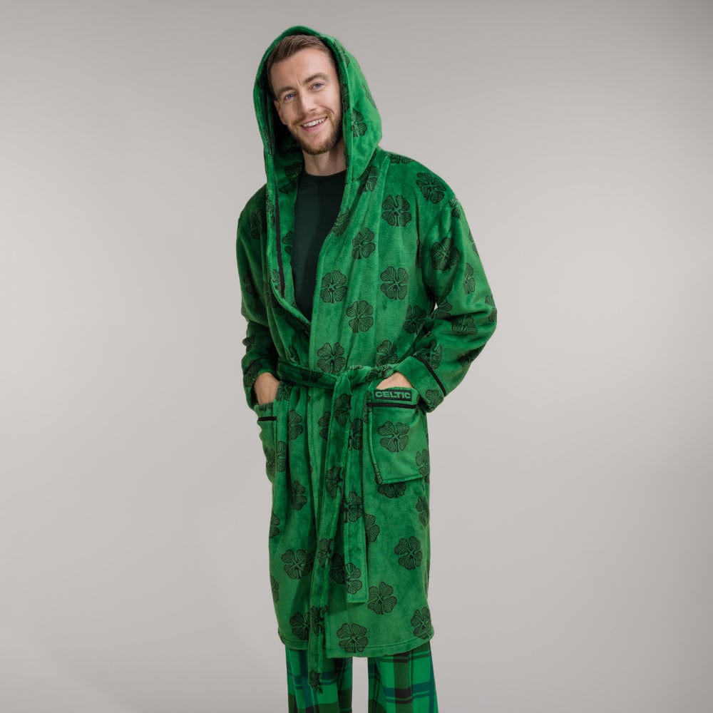 Celtic Clover Print Robe