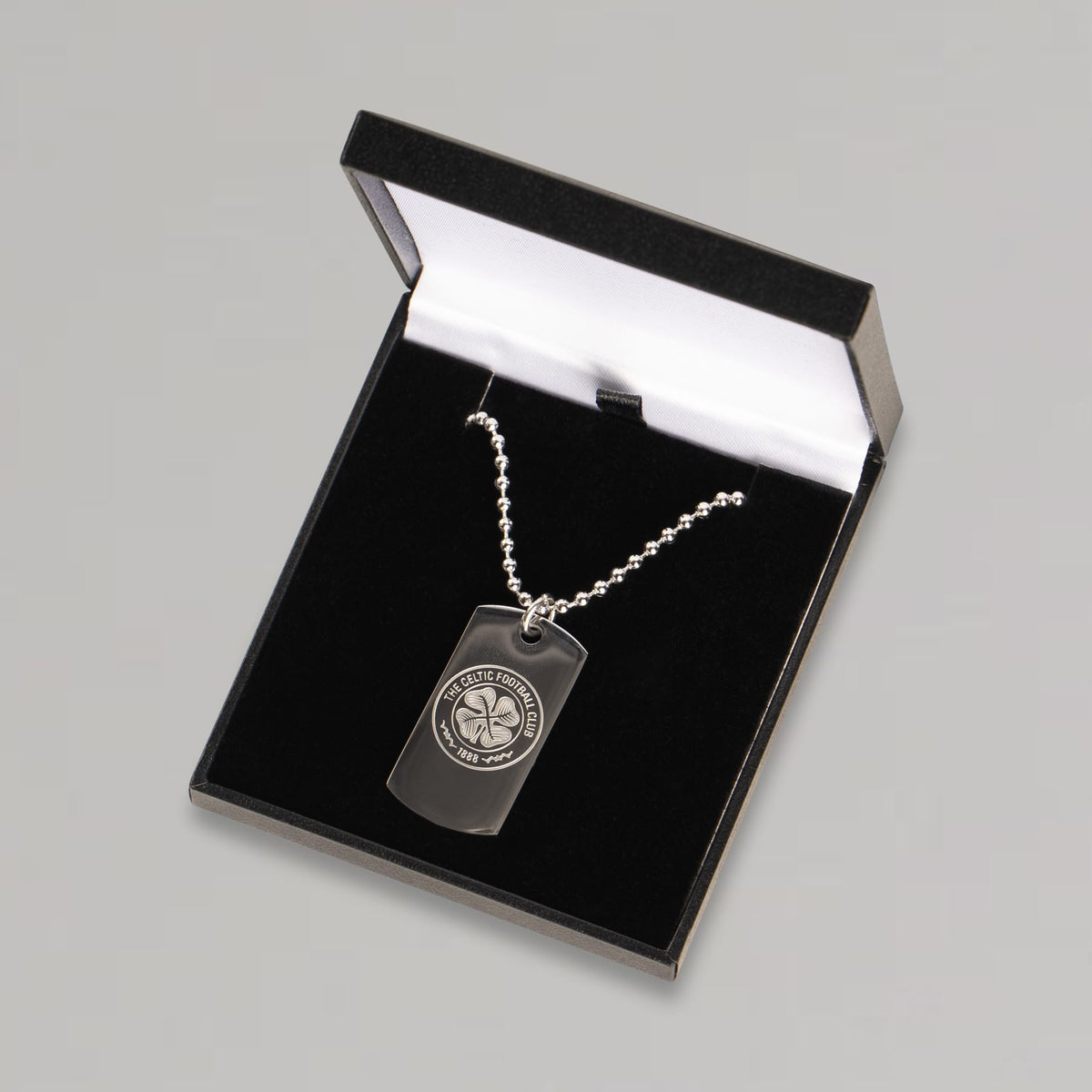 Celtic Crest Dog Tag Chain Necklace