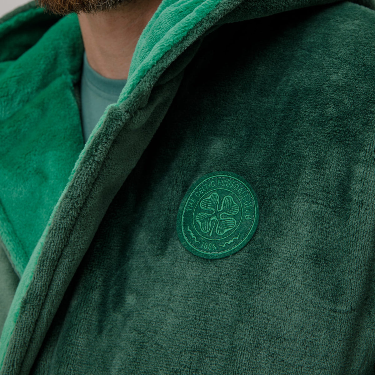 Celtic Crest Men's Green Robe