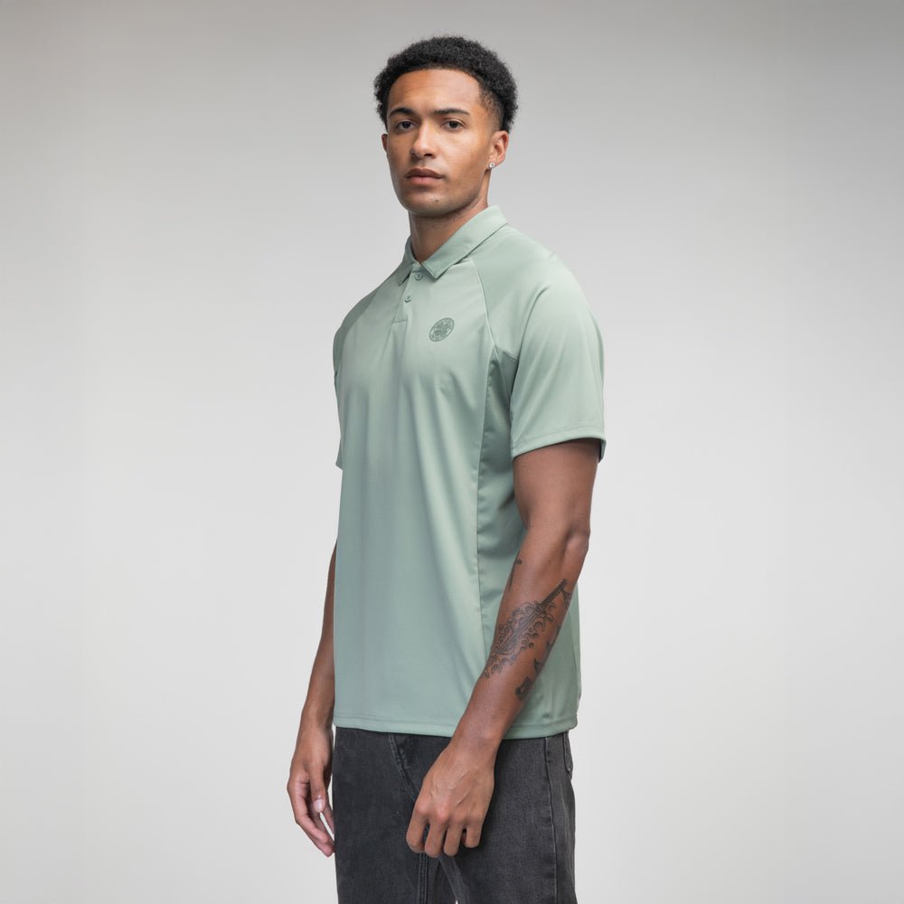 Celtic Crest Panel Poly Polo Shirt