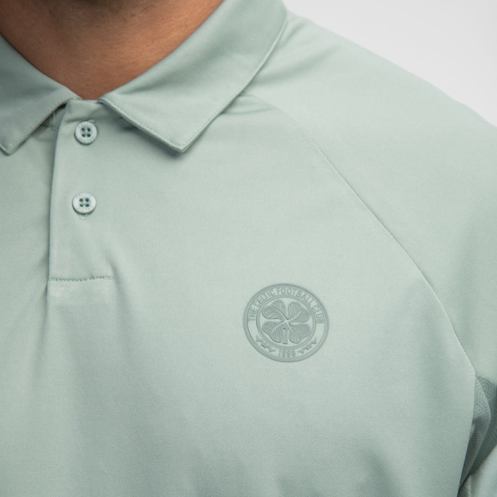 Celtic Crest Panel Poly Polo Shirt