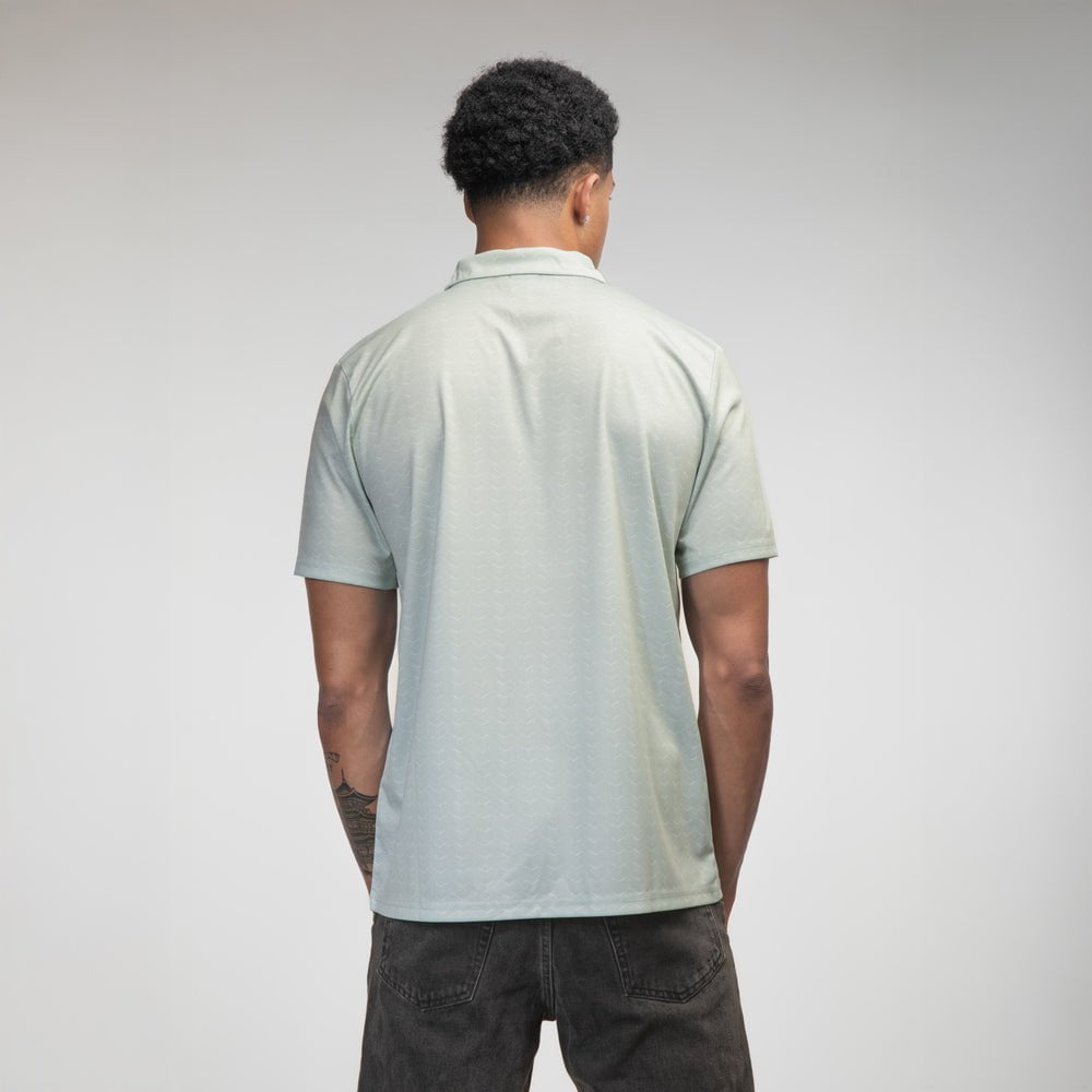 Celtic Crest Patterned Poly Polo Shirt