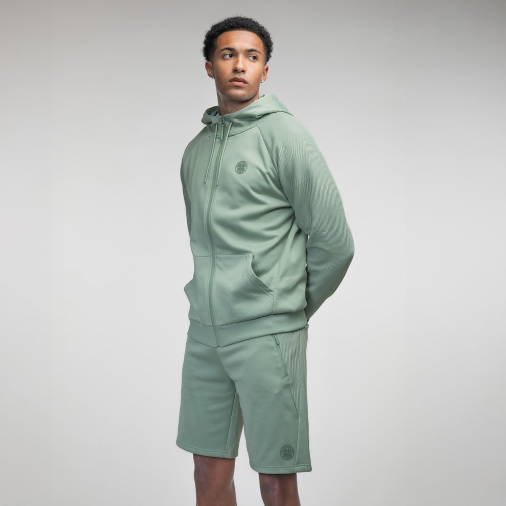 Celtic Crest Ripple Panel Hoodie