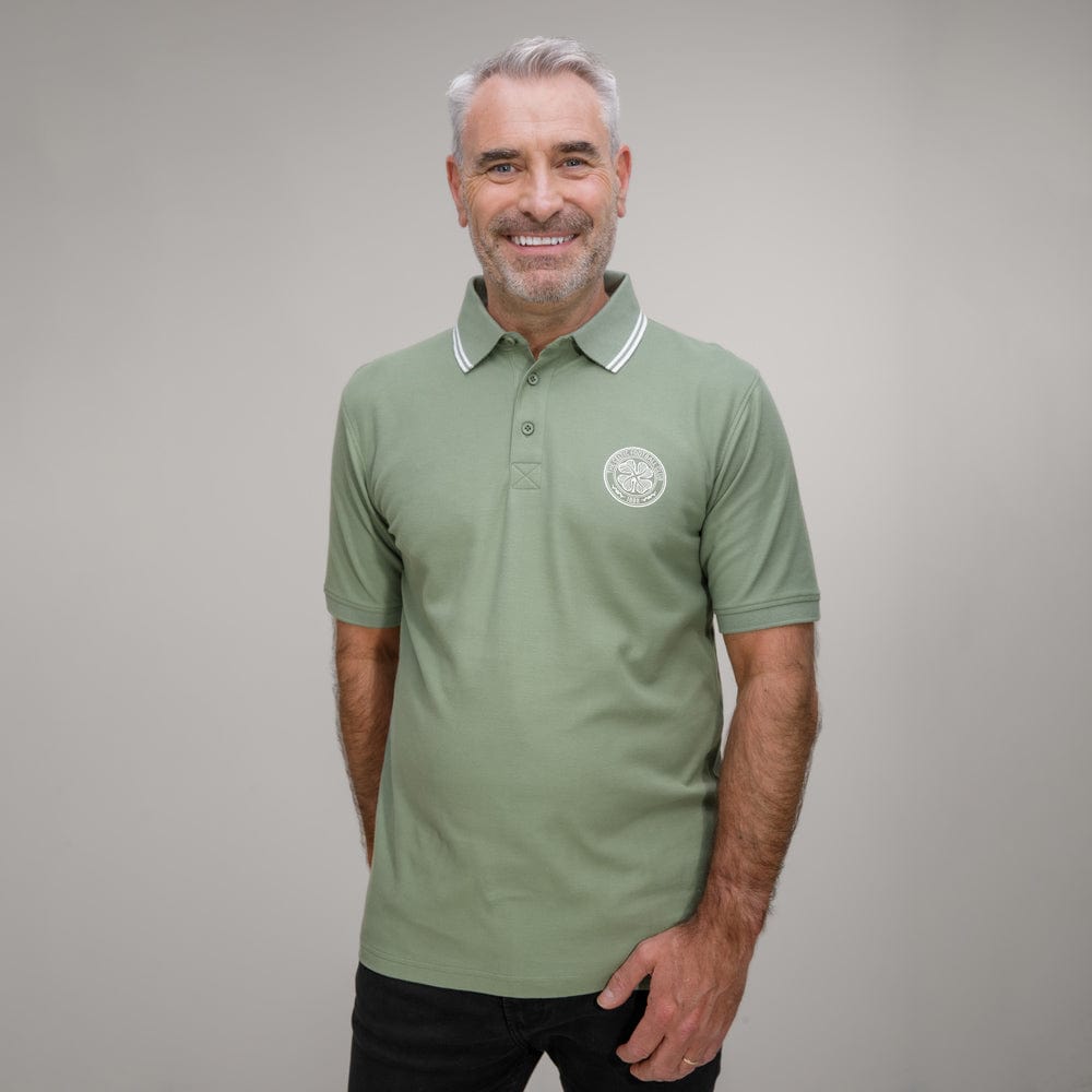 Celtic Essentials Khaki Polo Shirt