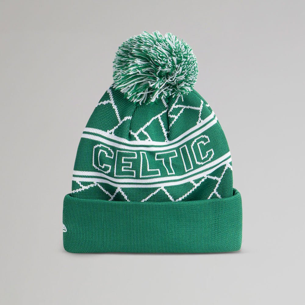 Celtic Green Pom Pom New Era Beanie
