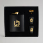 Celtic Henrik Larsson Black Hipflask Set