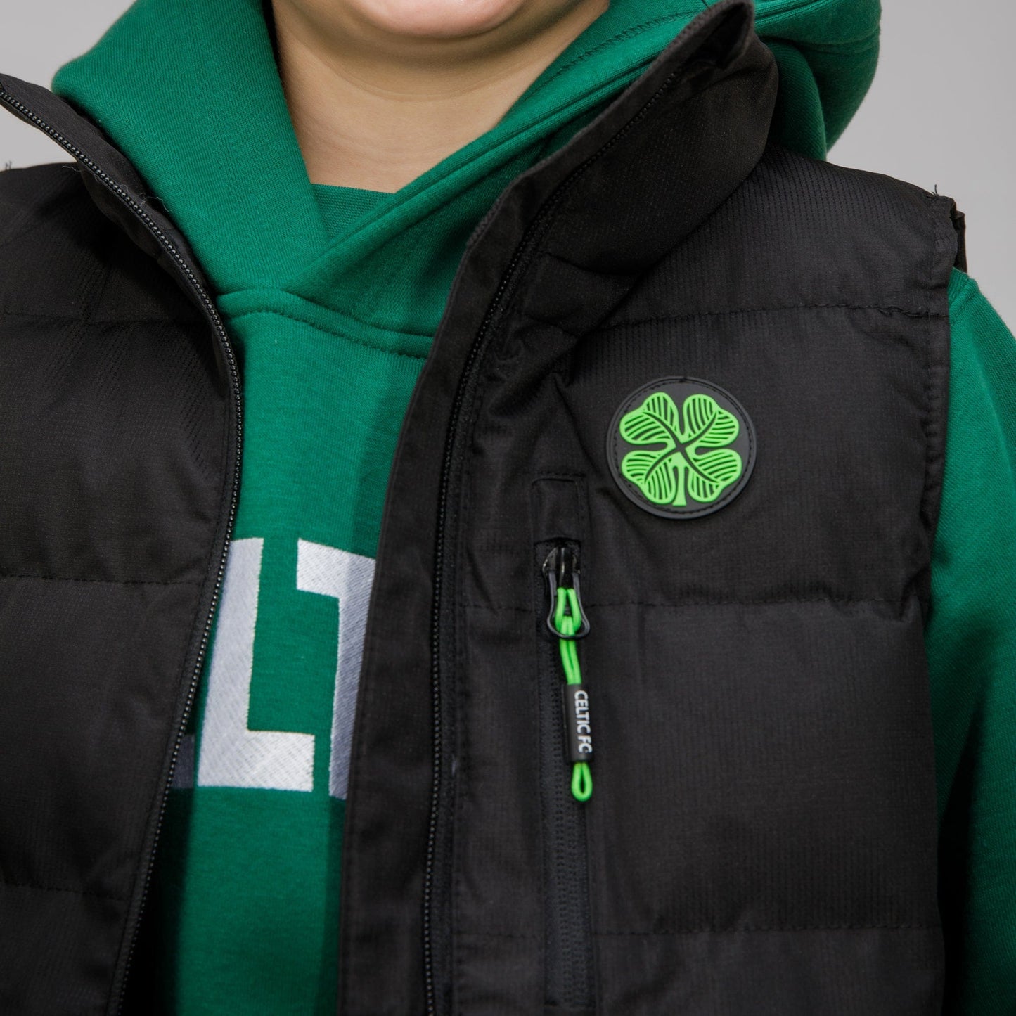 Celtic Junior Clover Padded Gilet