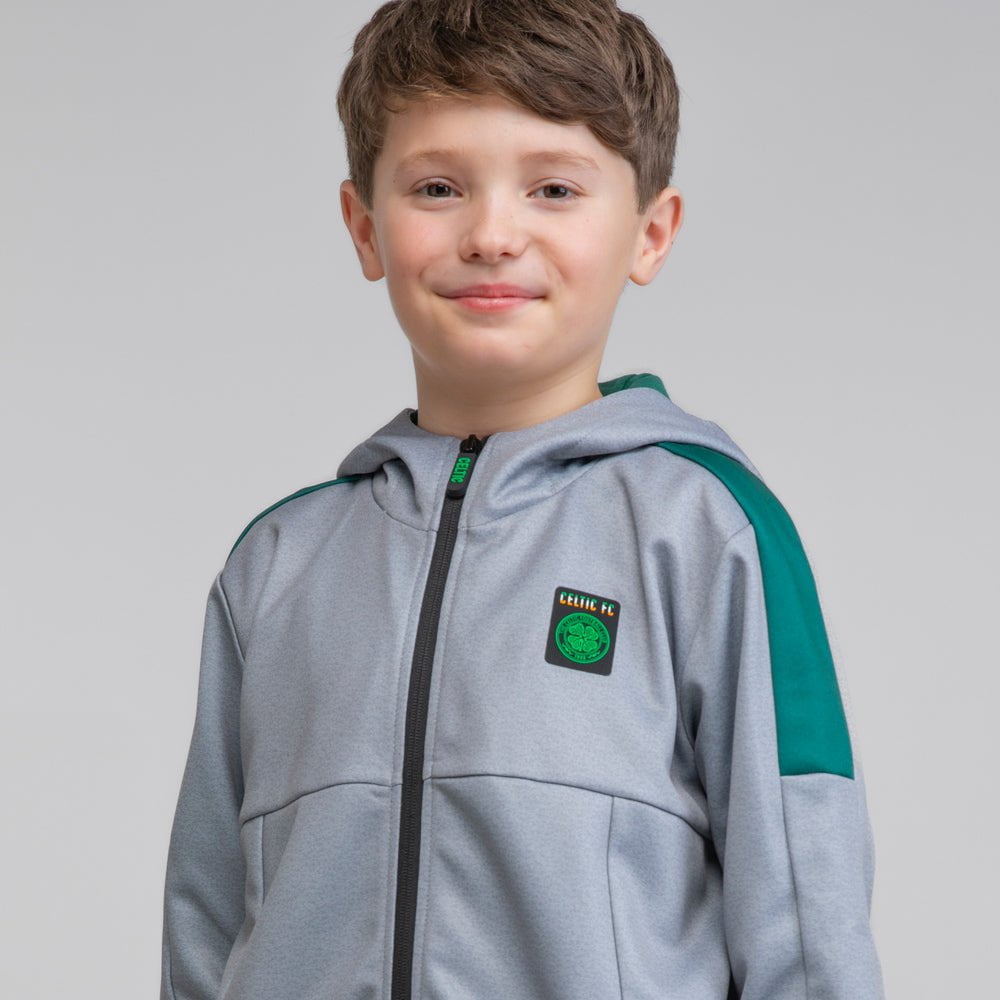 Celtic Junior Crest Zip Hoodie