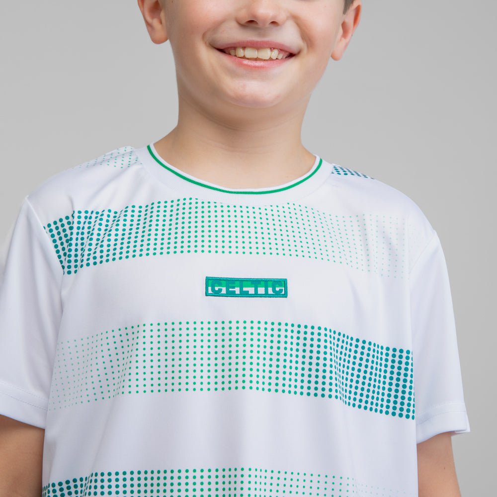 Celtic Junior Dot Pattern Hoops T-Shirt