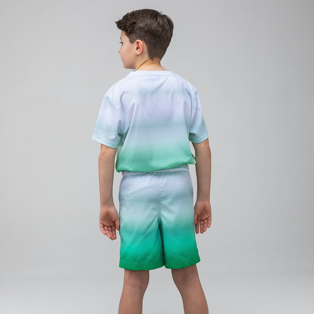 Celtic Junior Green Gradient Pattern Swim Shorts