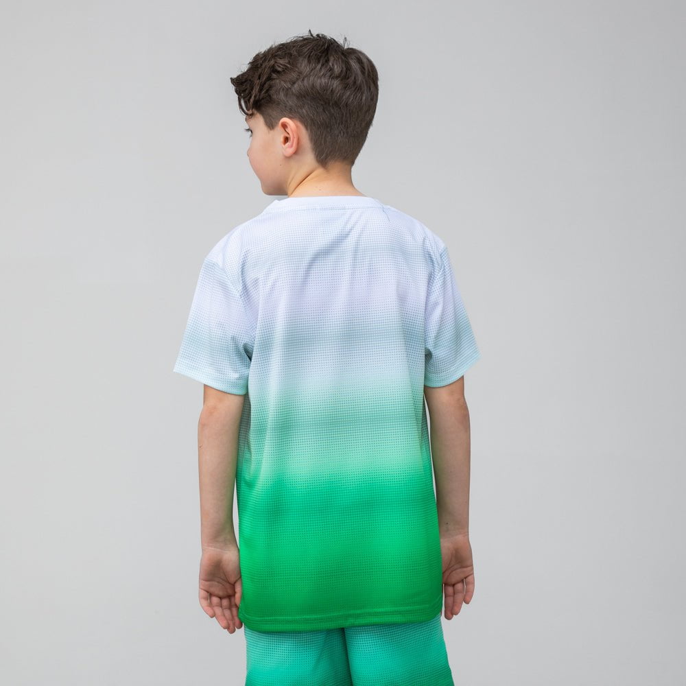 Celtic Junior Green Gradient Pattern T-Shirt