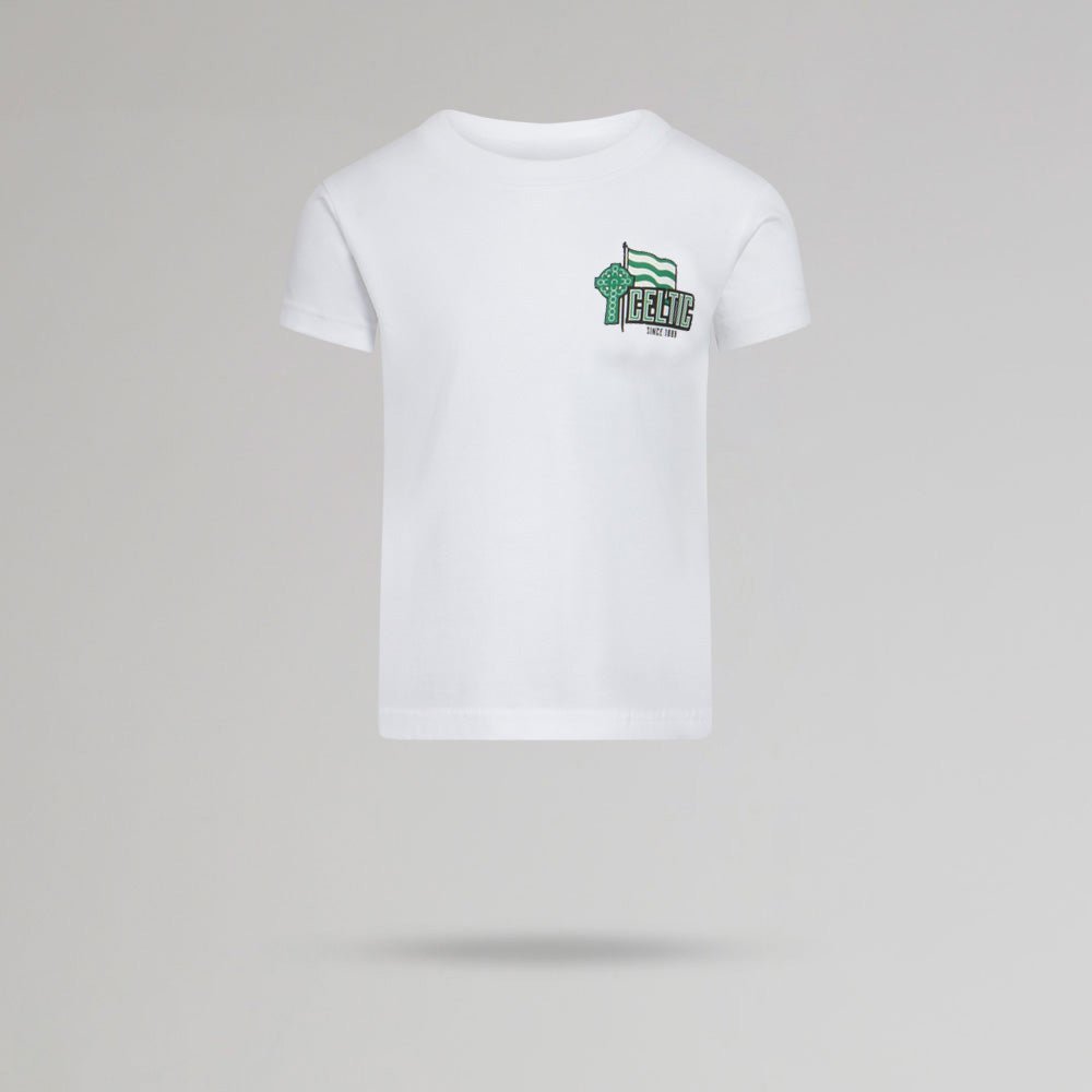 Celtic Junior White Flag T-Shirt