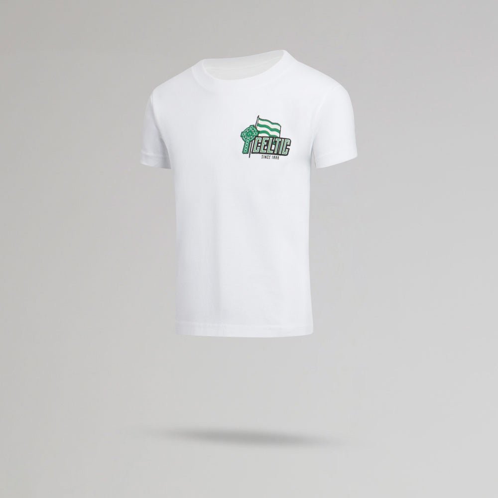 Celtic Junior White Flag T-Shirt
