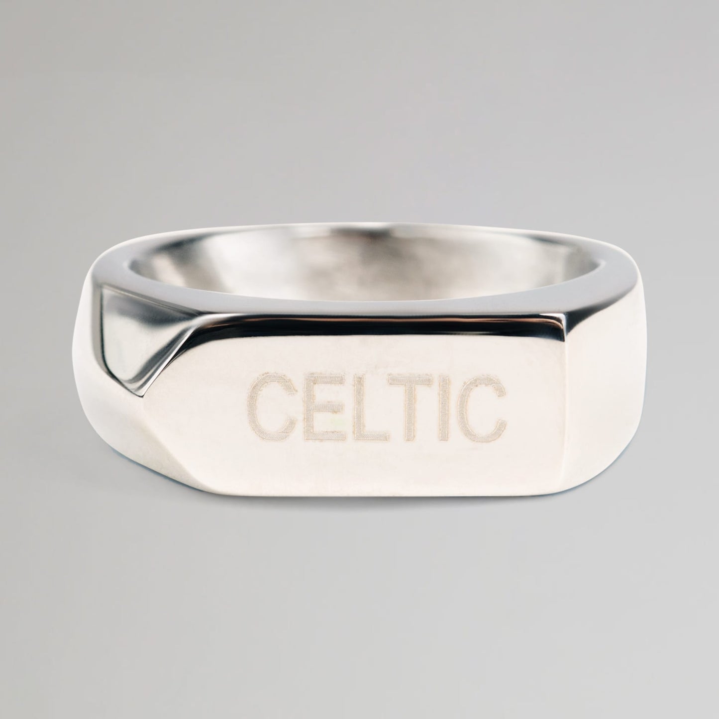Celtic Silver Plated Signet Ring