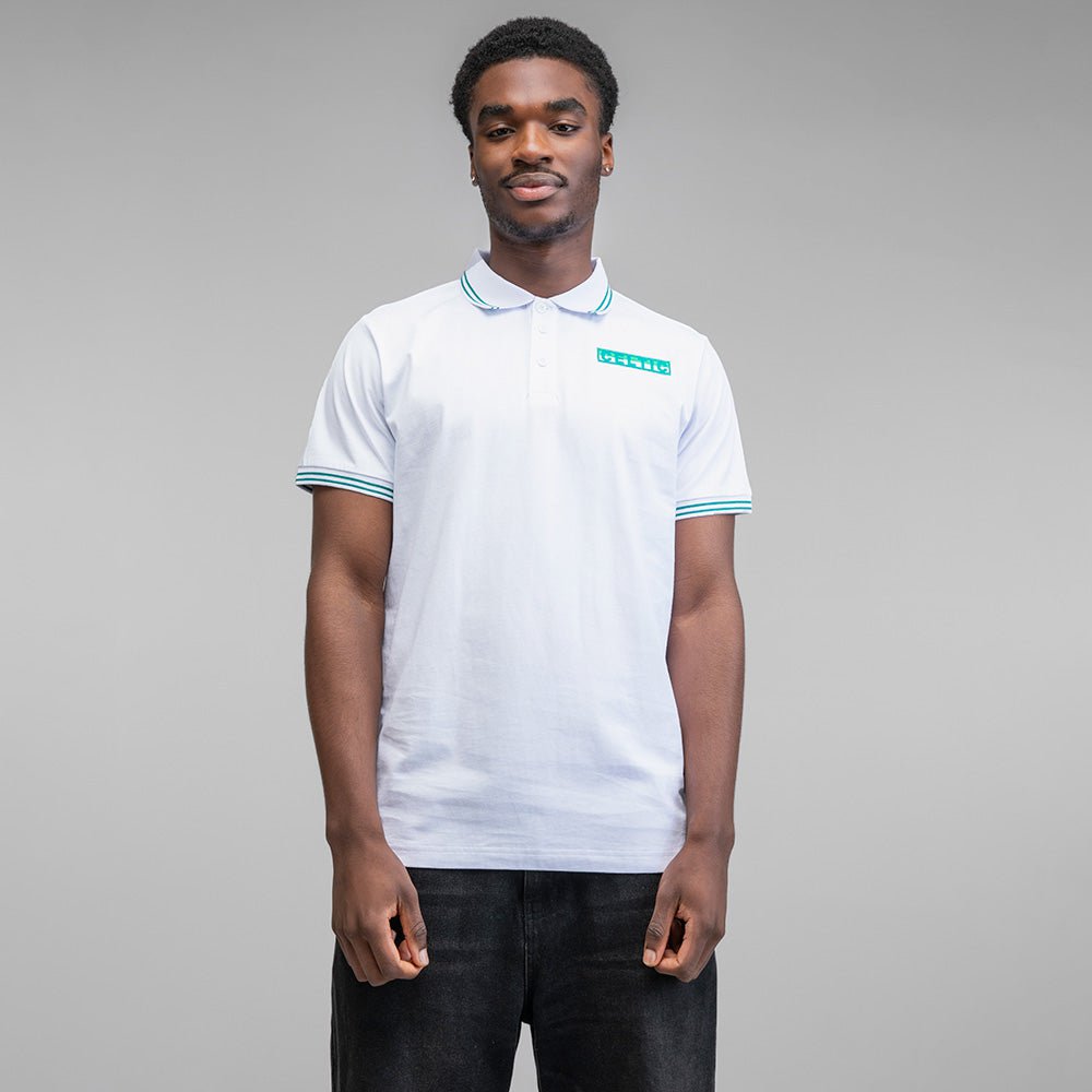 Celtic Text Tipped Polo Shirt