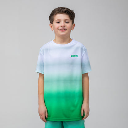 Celtic Junior T-Shirt mit Farbverlauf, Grün