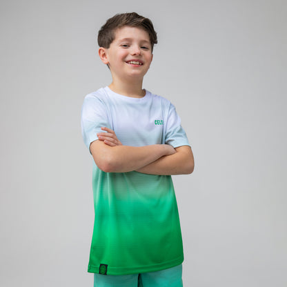 Celtic Junior T-Shirt mit Farbverlauf, Grün