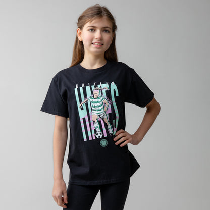 Celtic Junior Black Caitlin Hayes T-Shirt