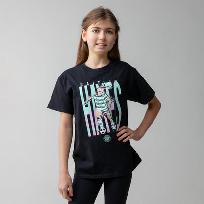 Celtic Junior Black Caitlin Hayes T-Shirt