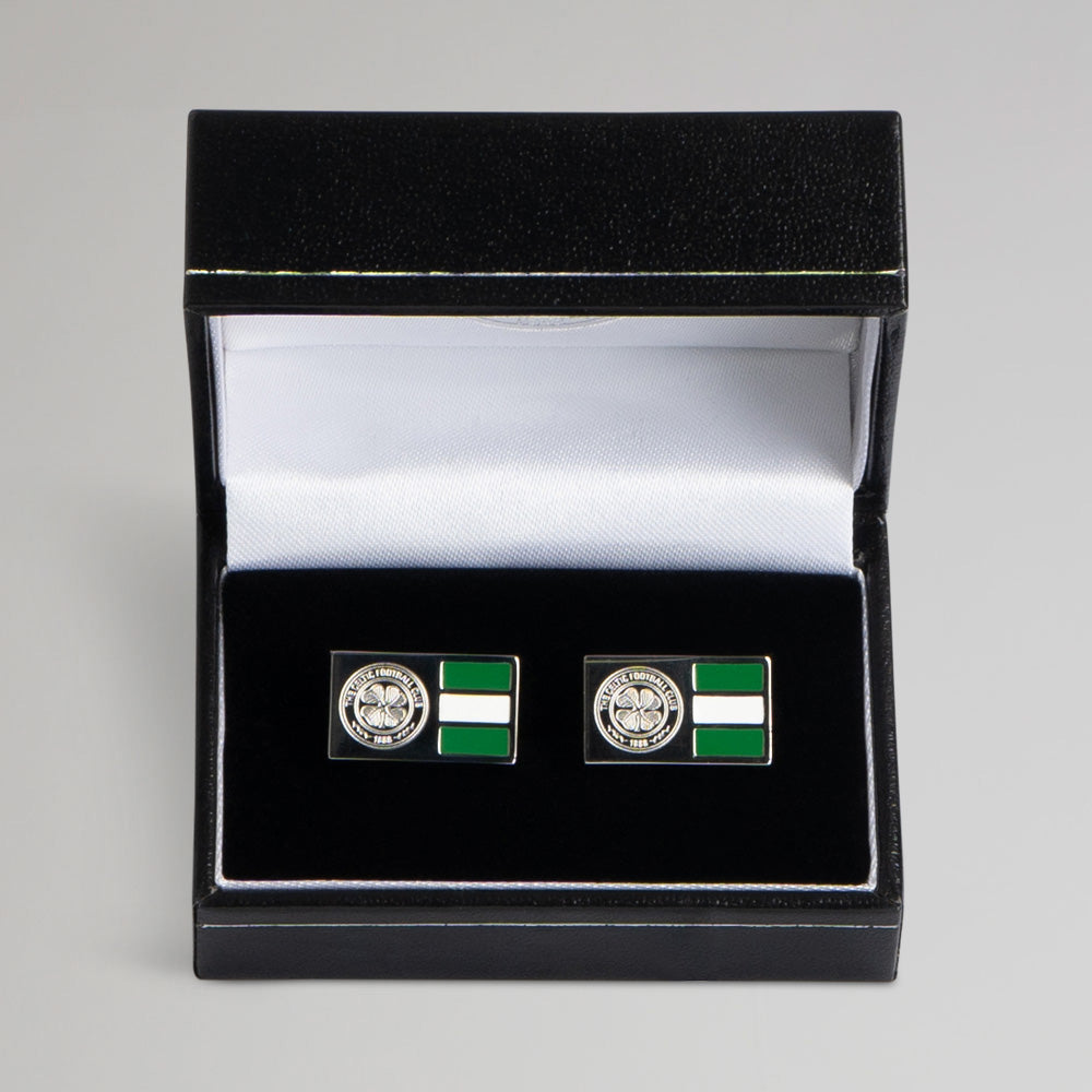 Celtic Crest And Hoops Cufflinks