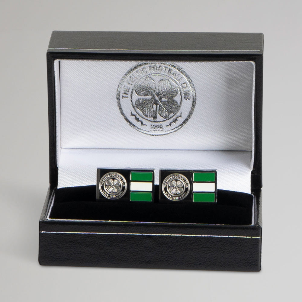 Celtic Crest And Hoops Cufflinks