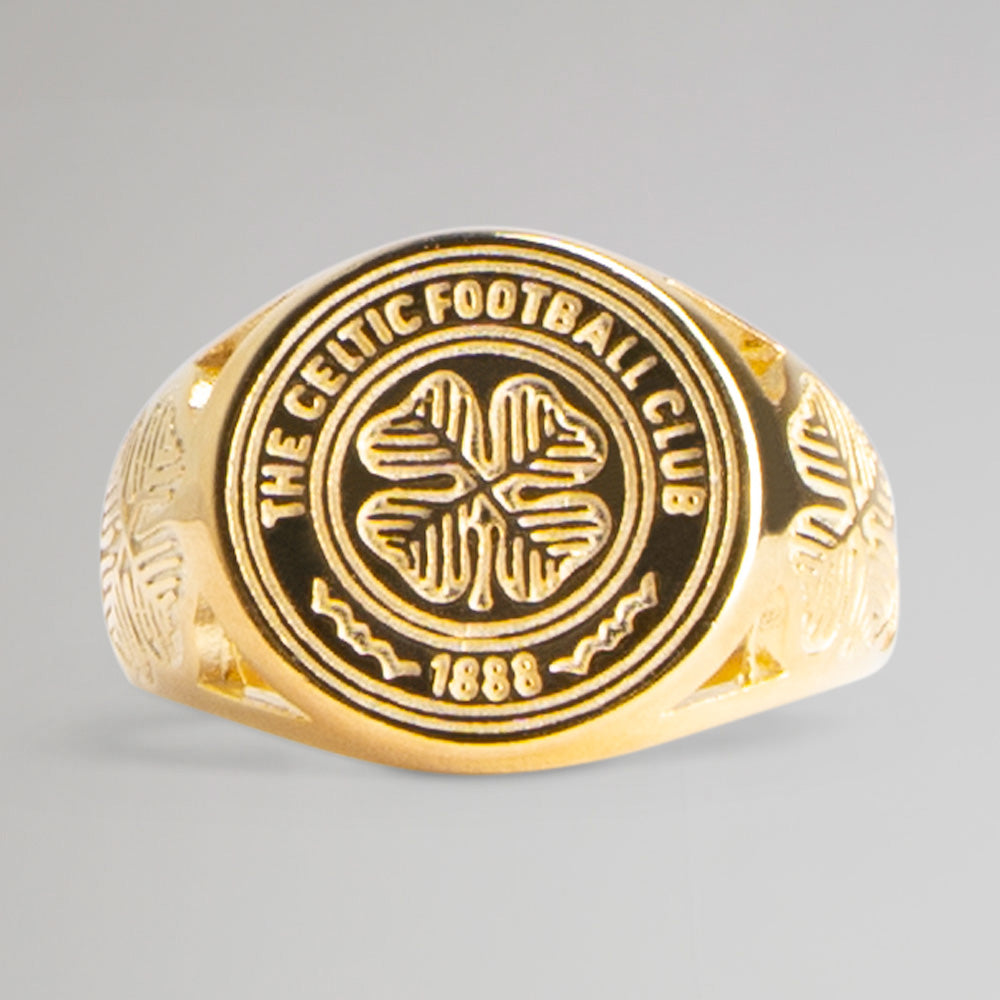 Celtic Gold Plated Crest Ring