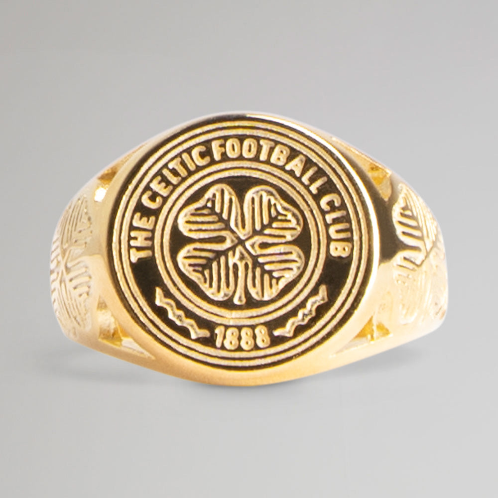 Celtic Gold Plated Crest Ring