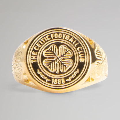 Celtic Gold Plated Crest Ring