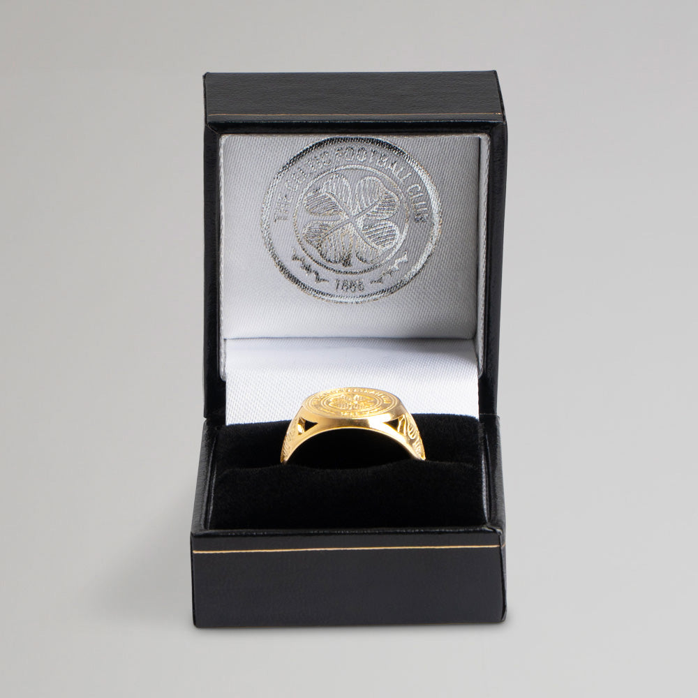 Celtic Gold Plated Crest Ring