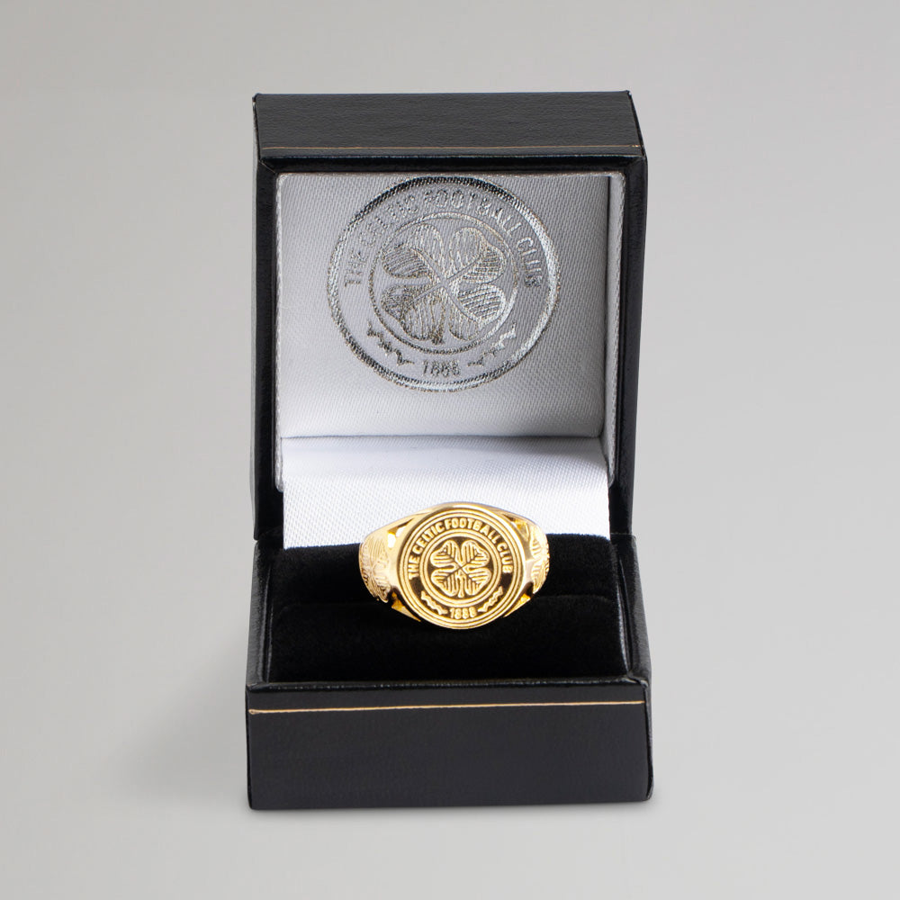 Celtic Gold Plated Crest Ring