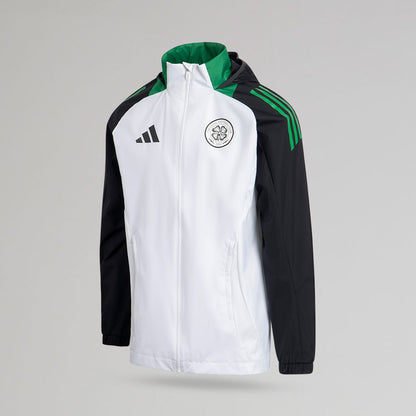 adidas Celtic 2024/25 Weiße Allwetterjacke