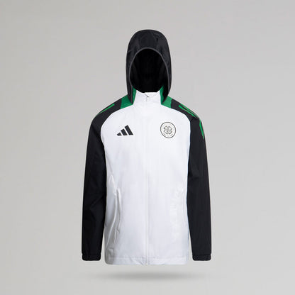 adidas Celtic 2024/25 Weiße Allwetterjacke