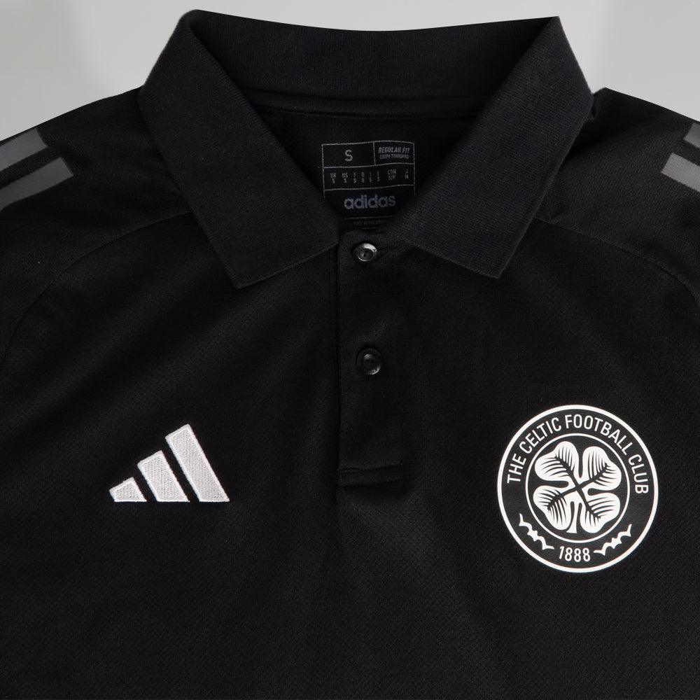 adidas Celtic 2024/25 Schwarzes Poloshirt