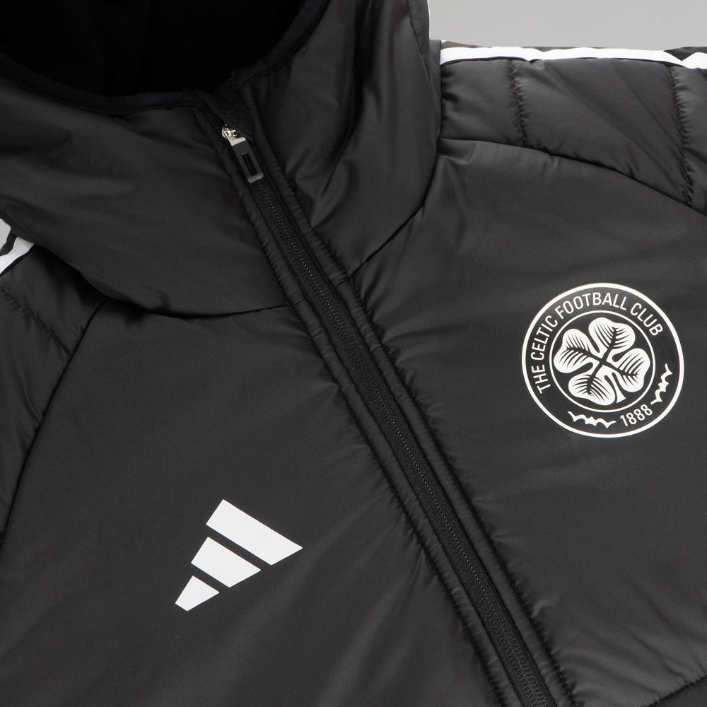 adidas Celtic 2024/25 Schwarze Winterjacke