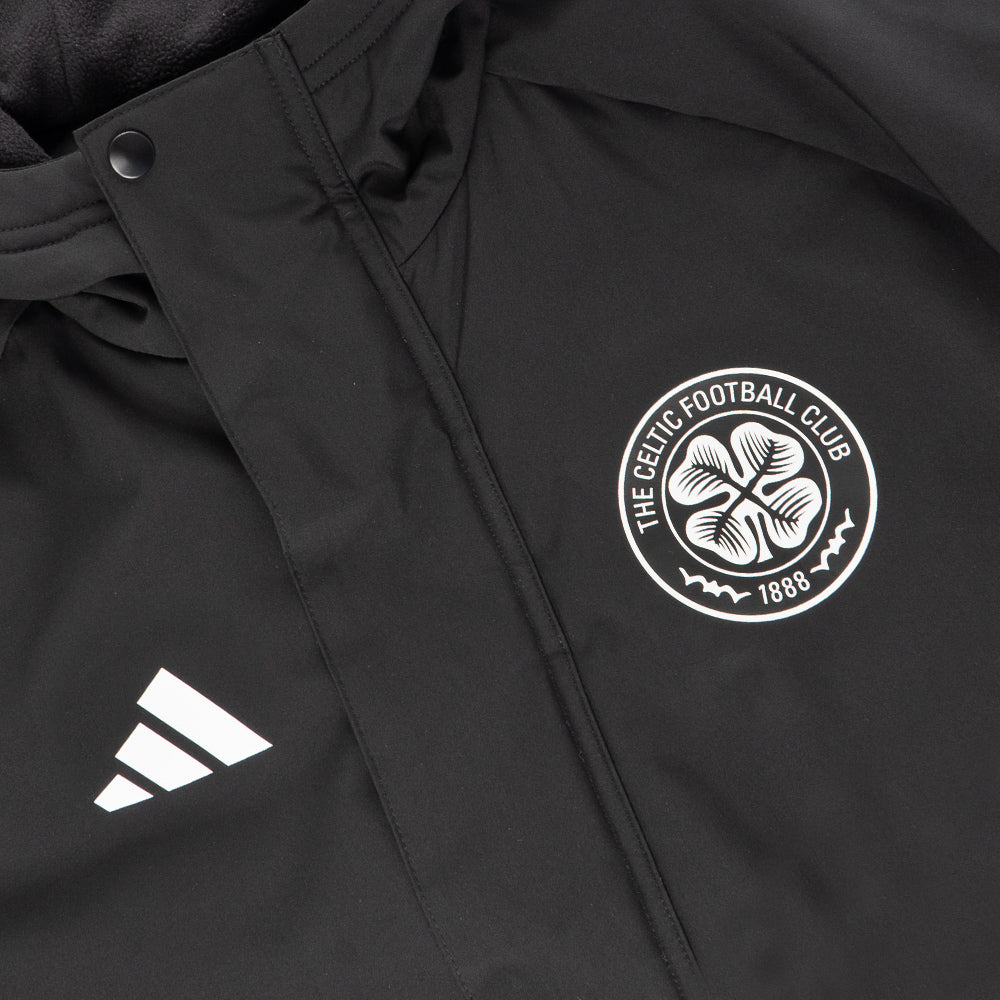 adidas Celtic 2024/25 Schwarze Parkajacke