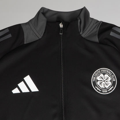 adidas Celtic 2024/25 Junior Schwarze Trainingsjacke