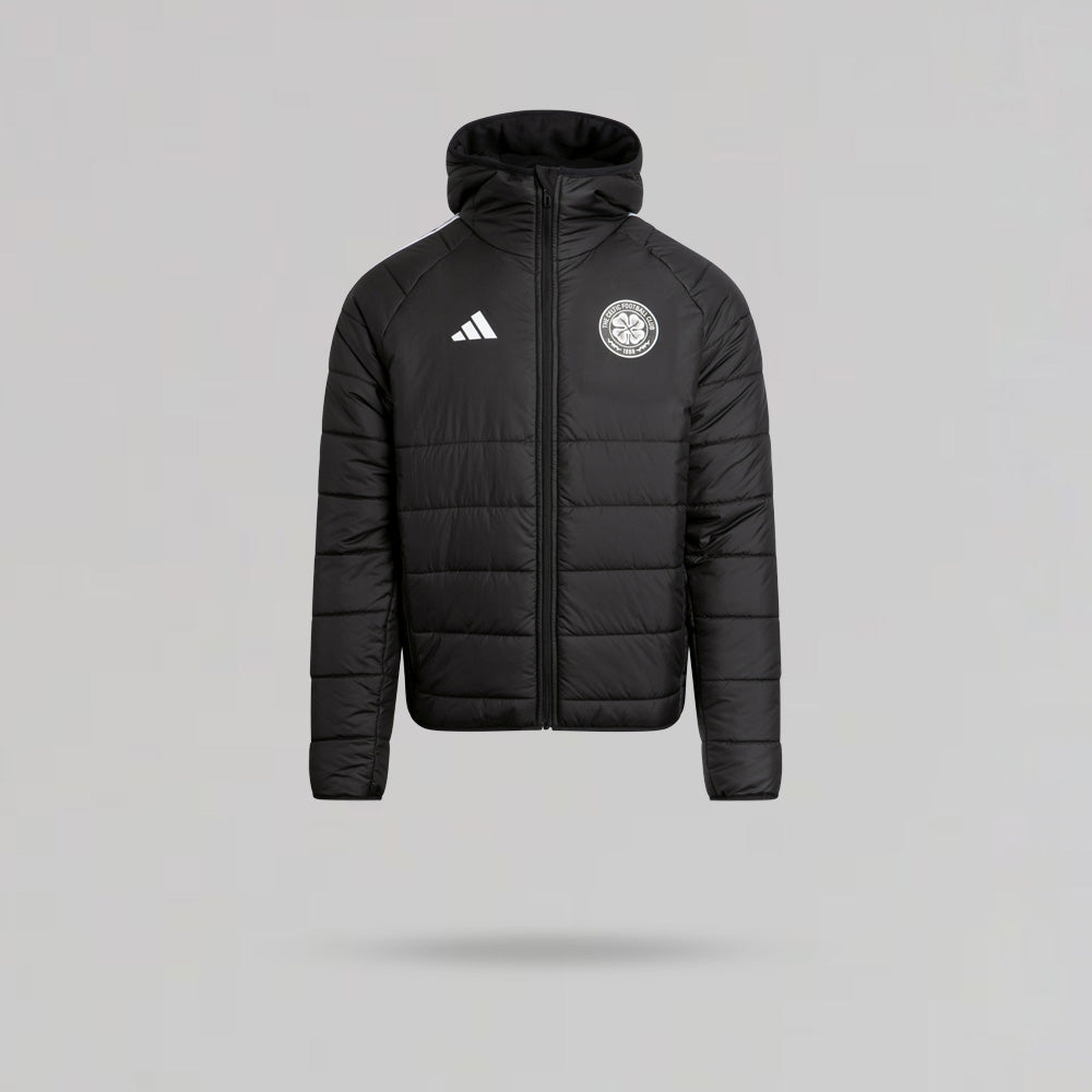 adidas Celtic 2024/25 Junior Schwarze Winterjacke