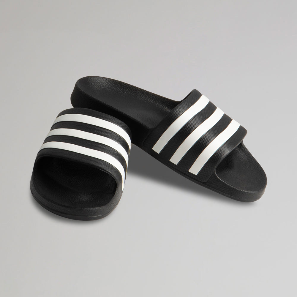 adidas Black and White Slider