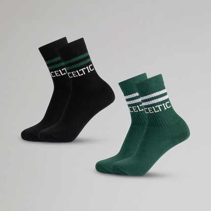 Celtic 2er-Pack Junior Crew-Socken