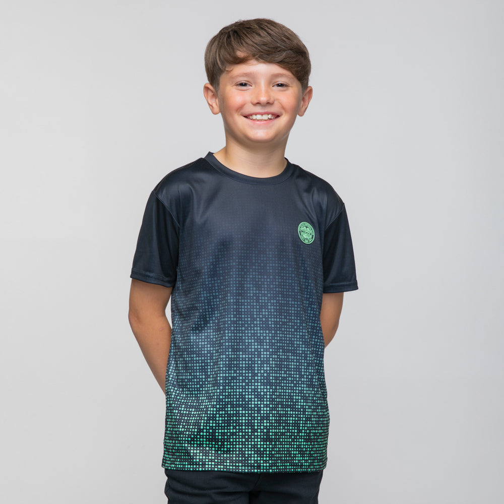 Celtic Junior T-Shirt mit Wappen und Punktemuster