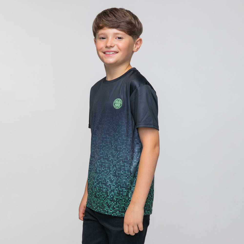 Celtic Junior T-Shirt mit Wappen und Punktemuster