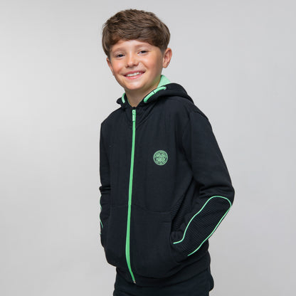 Celtic Junior Kapuzenpullover mit durchgehendem Reißverschluss